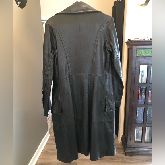 B&C lamb skin trench coat - Picture 2 of 3